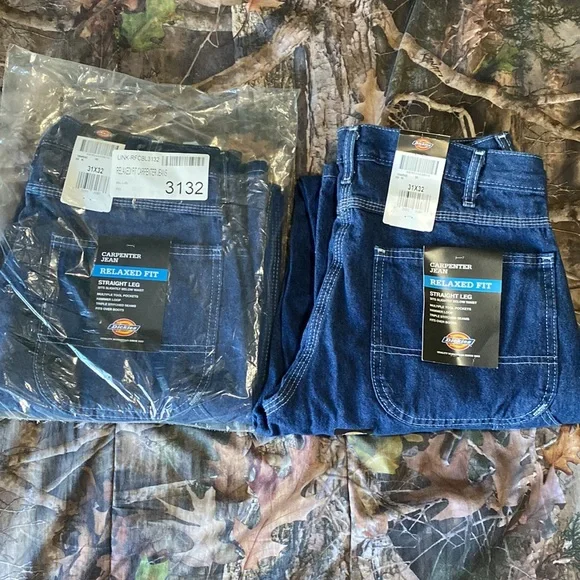 Dickies Straight Leg Relaxed Fit Carpenter Jeans - Picture 5 of 5